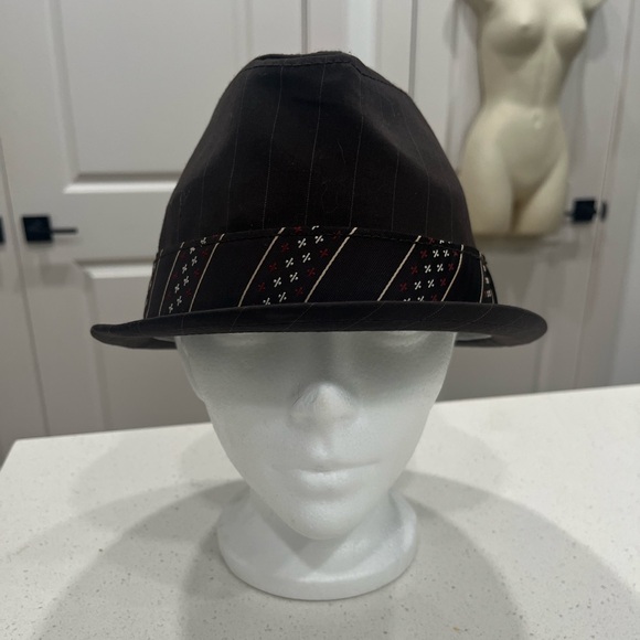 Goorin Bros Accessories - Goorin Bros Dark Brown‎ Fedora with Patterned Band